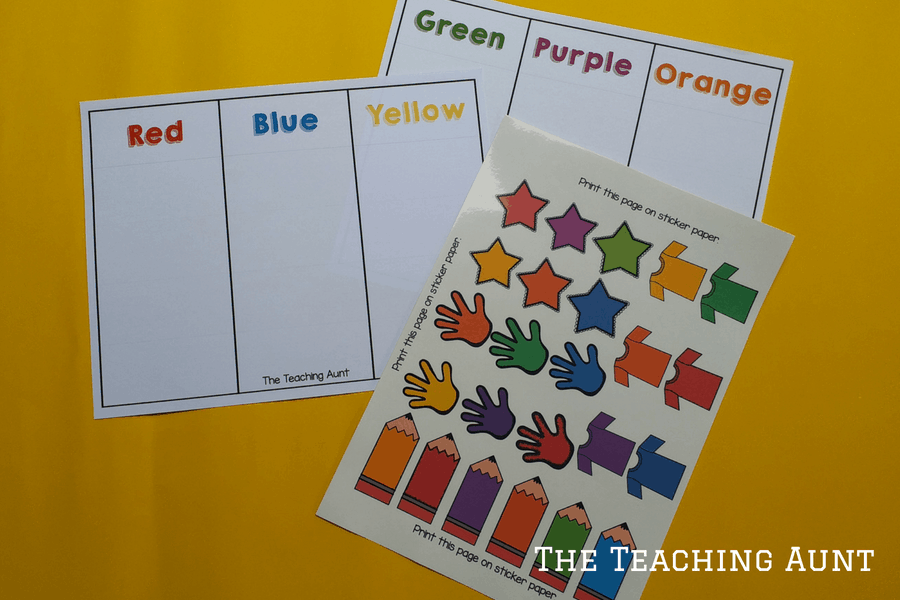 Free Printable Color Chart for Preschool