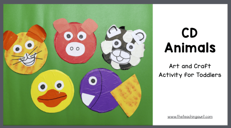 CD Animals Art and Craft for Toddlers and Preschoolers