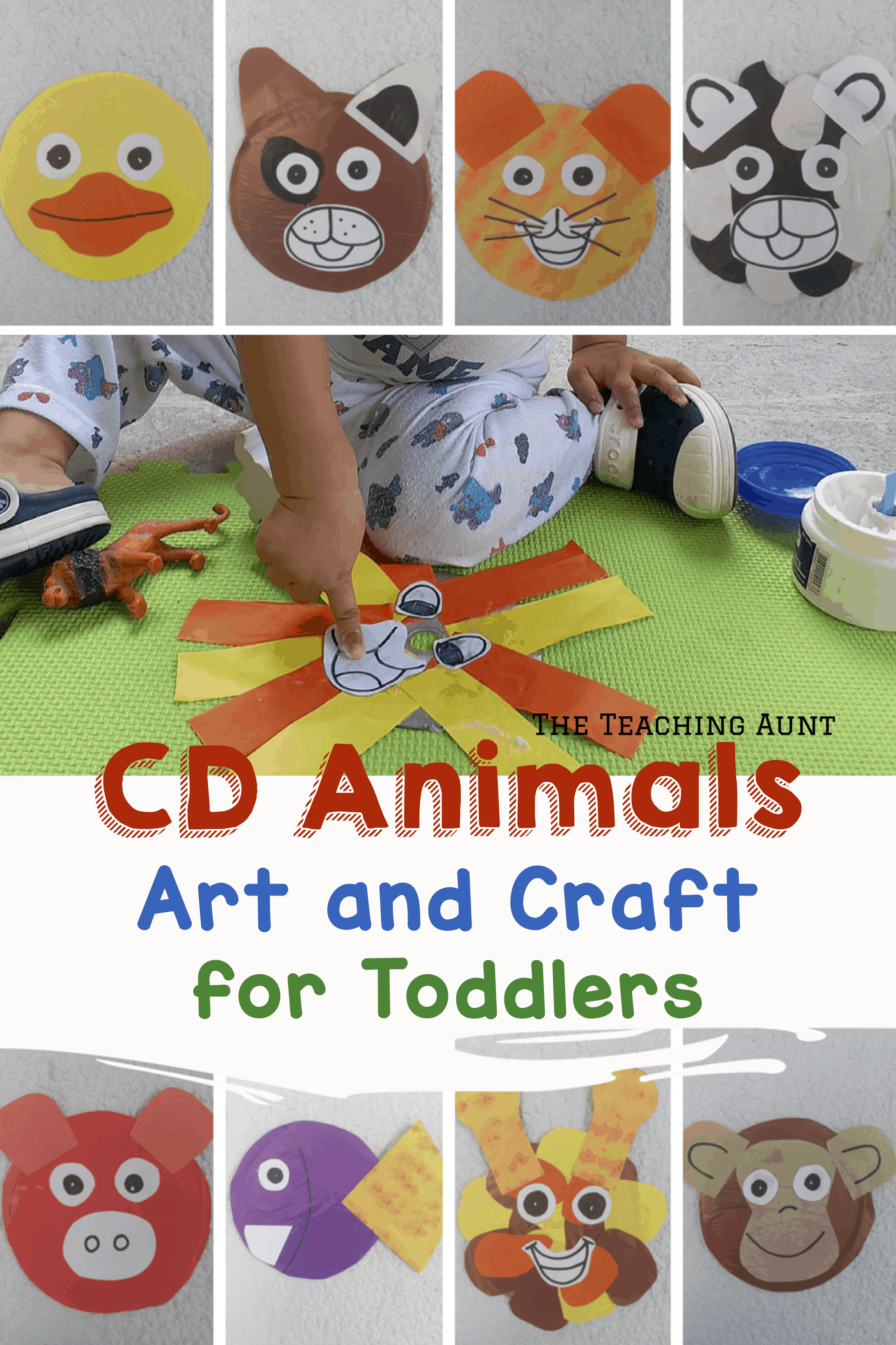 CD Animals Art and Craft for Toddlers - The Teaching Aunt