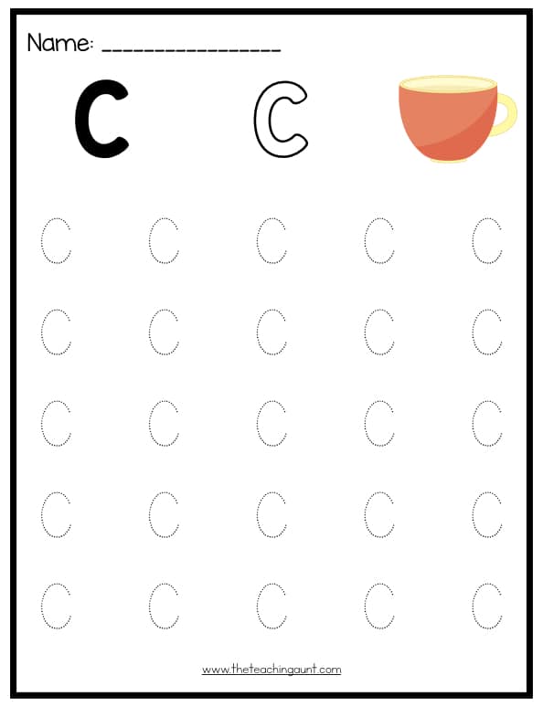 Free Uppercase Letters Tracing Worksheets