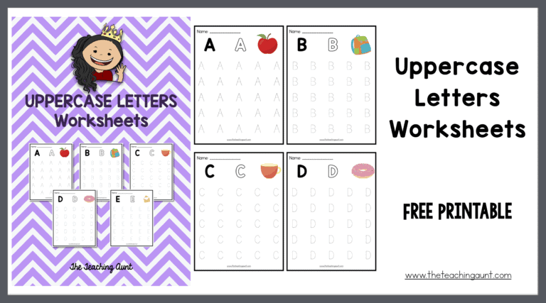 Free Uppercase Letters Tracing Worksheets