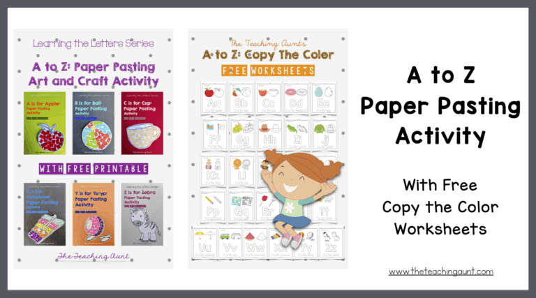 A to Z Paper Pasting Activity