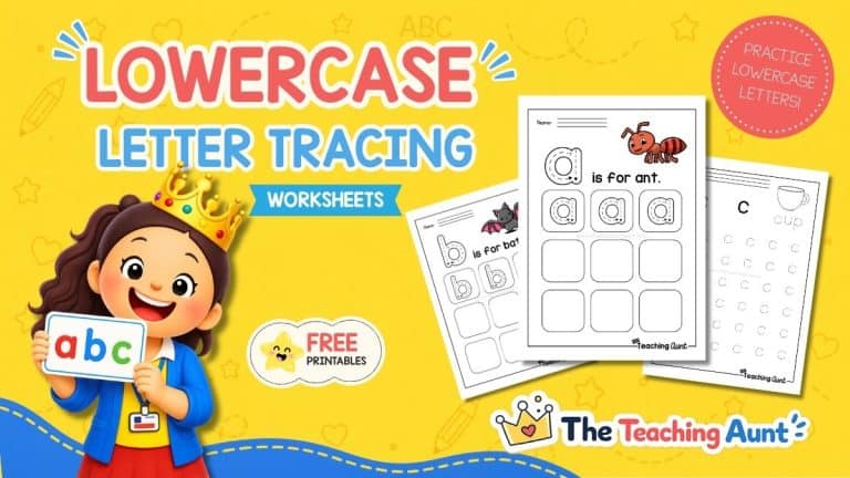Free lowercase letter tracing worksheets for preschool and kindergarten
