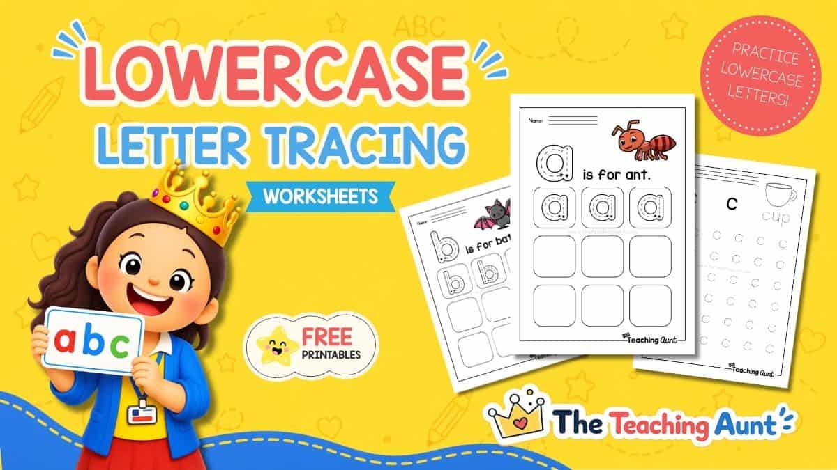 Free lowercase letter tracing worksheets for preschool and kindergarten