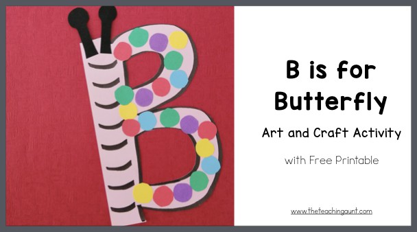 B is for Butterfly Art and Craft