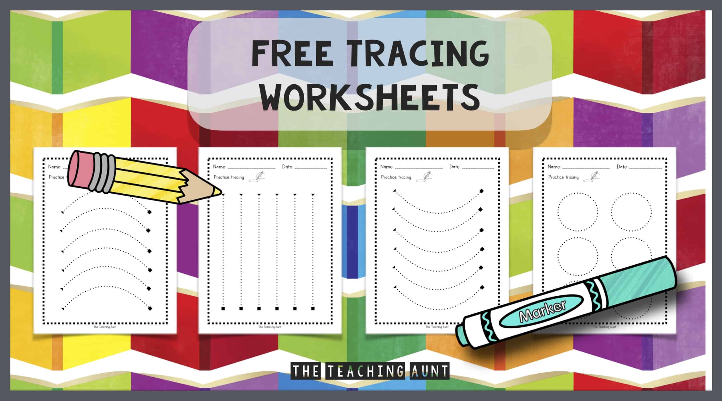 Tracing Lines Worksheets The Teaching Aunt