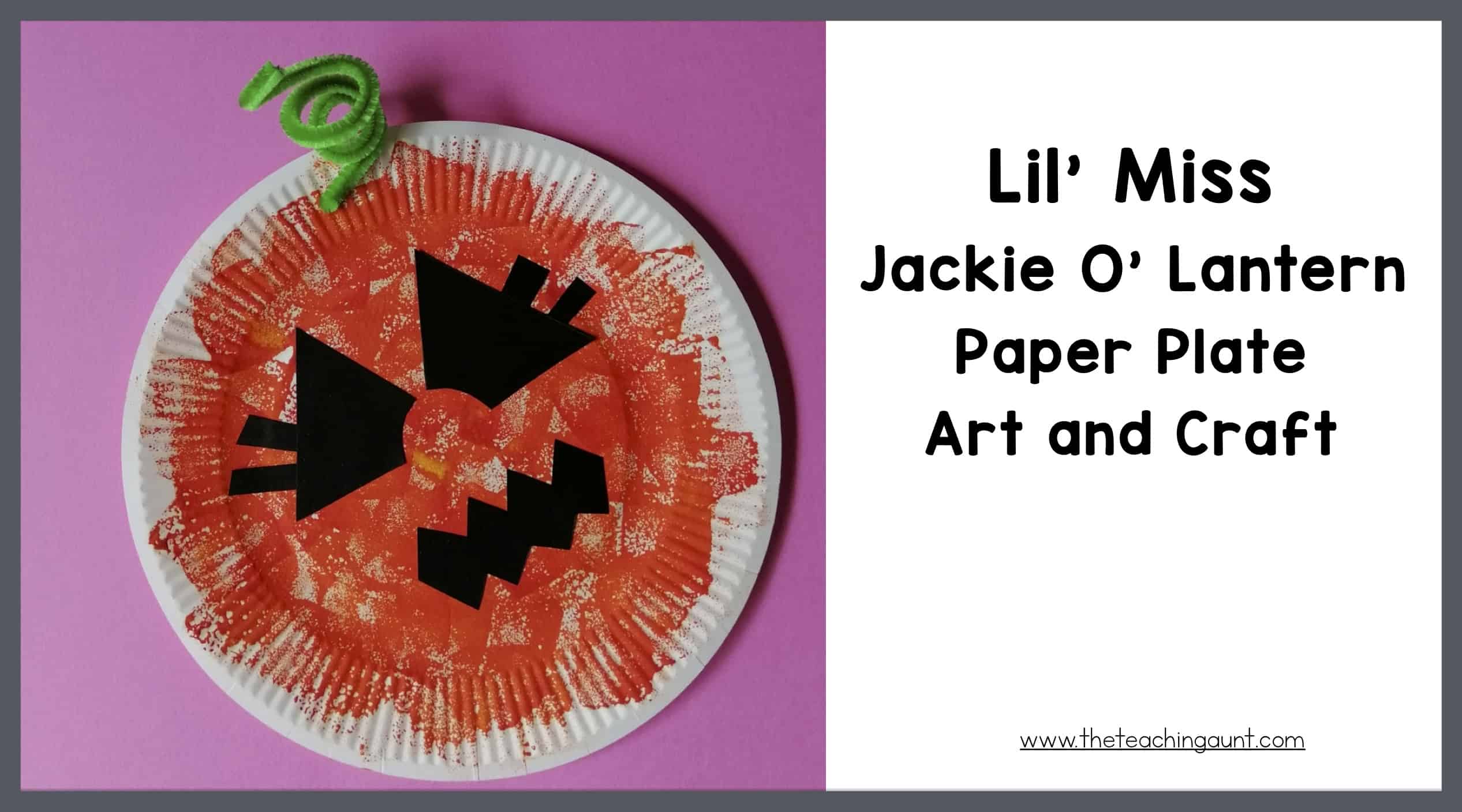 Jack O' Lantern Art and Craft