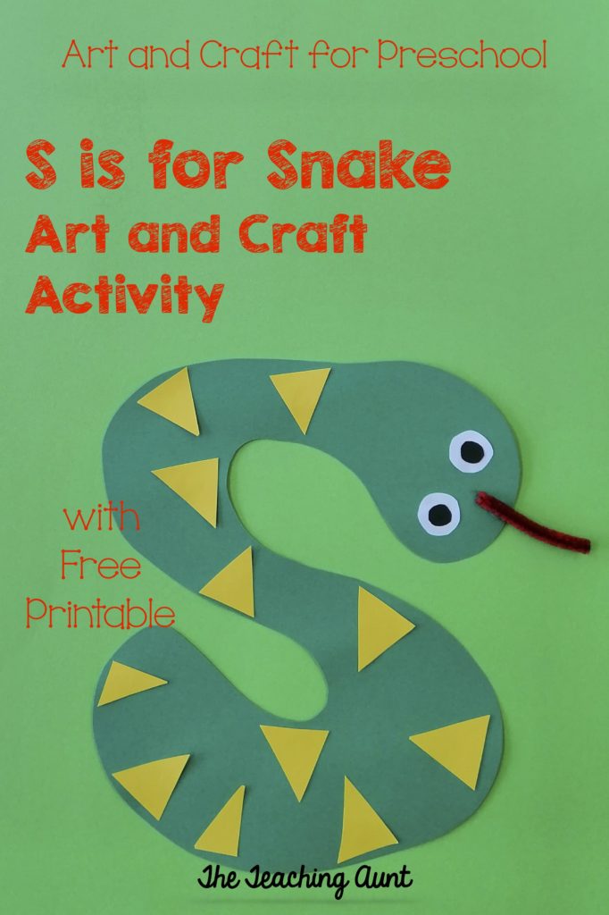 S is for Snake Art and Craft