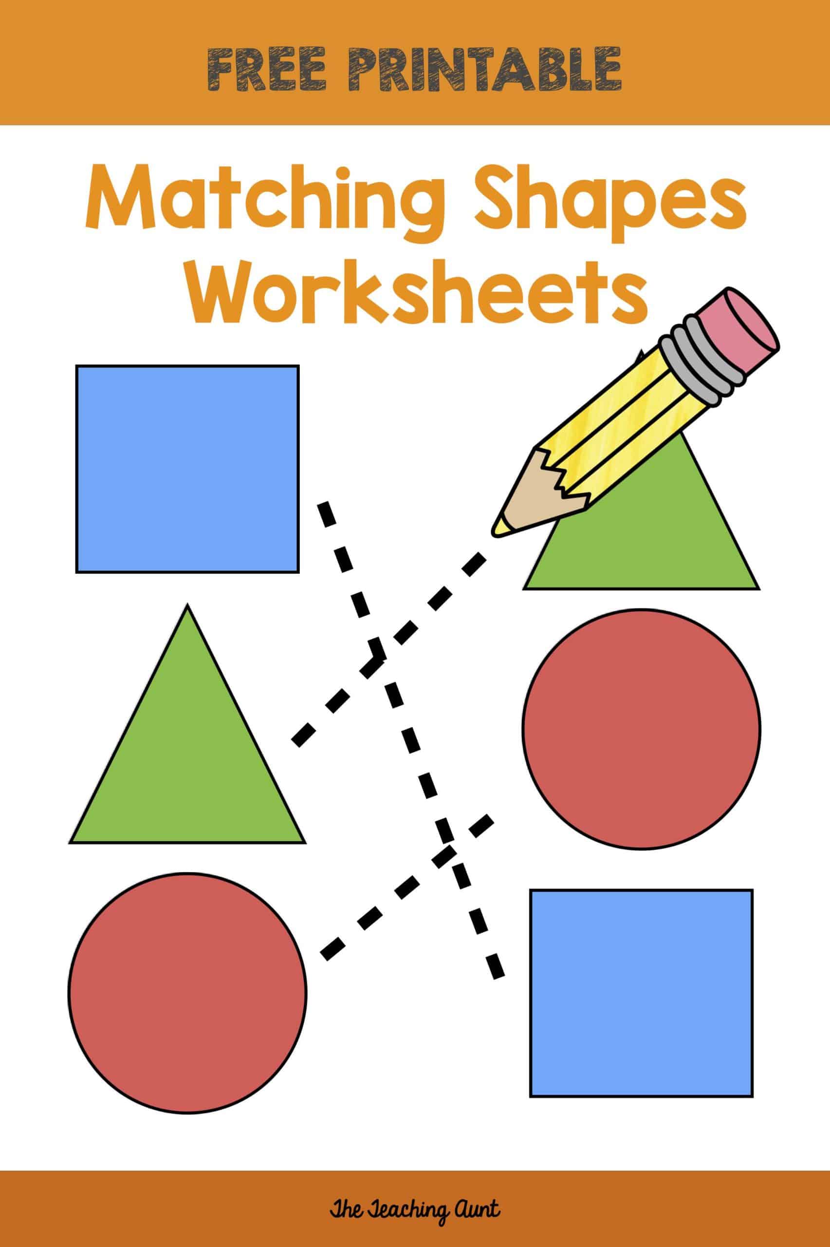 Free Matching Shapes Worksheets
