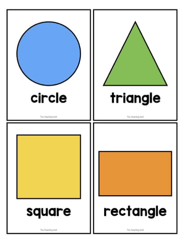 Shapes Game Cards Free Printable