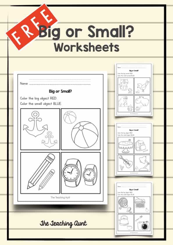 Big or Small Worksheets Free Printable