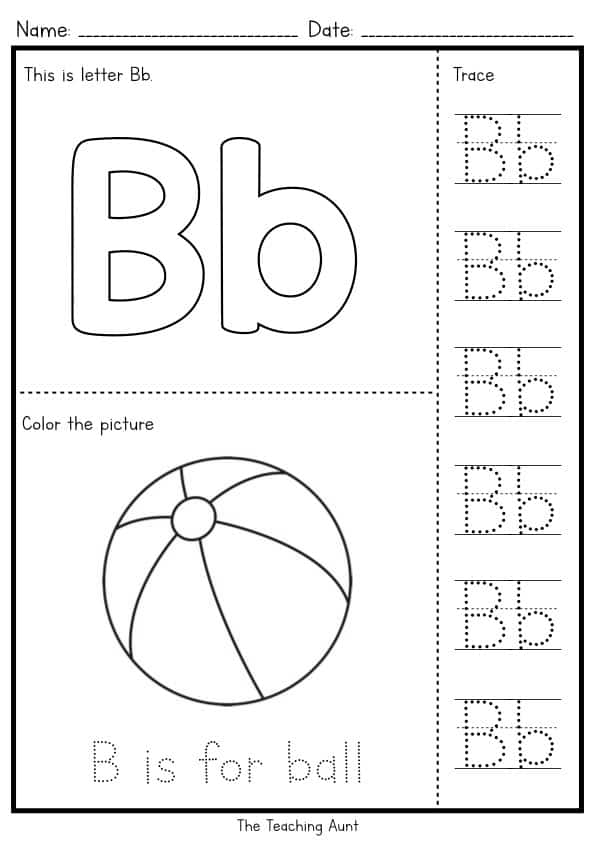 Letters Tracing Worksheets Free