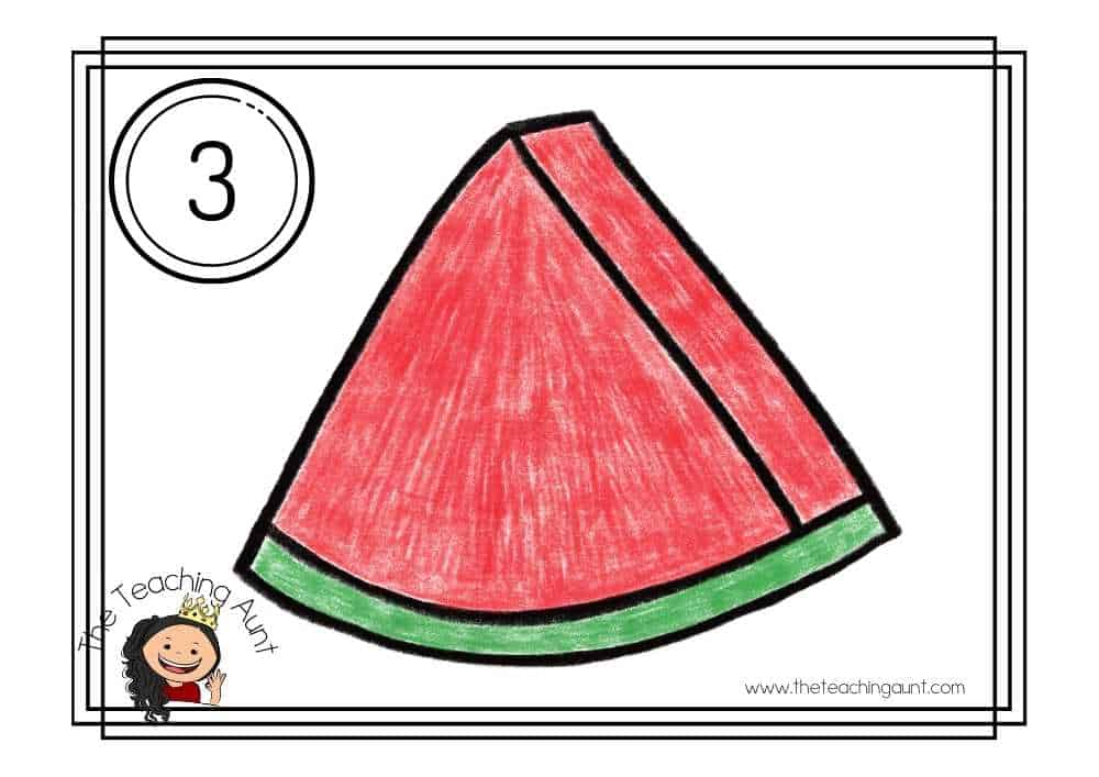 Watermelon Seed Counting Worksheets from The Teaching Aunt