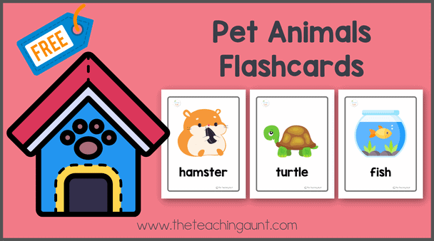 Free Pet Animals Flashcards