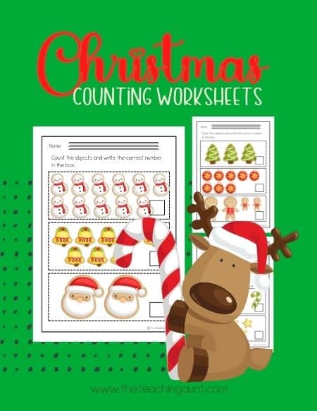 Free Christmas Counting Worksheets