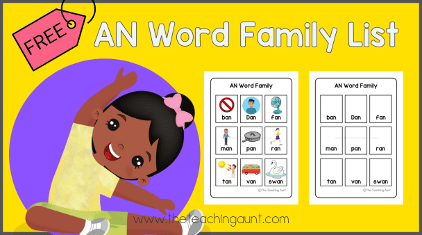 free an word family list
