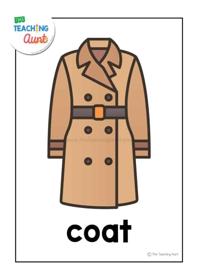 Clothing Flashcards The Teaching Aunt