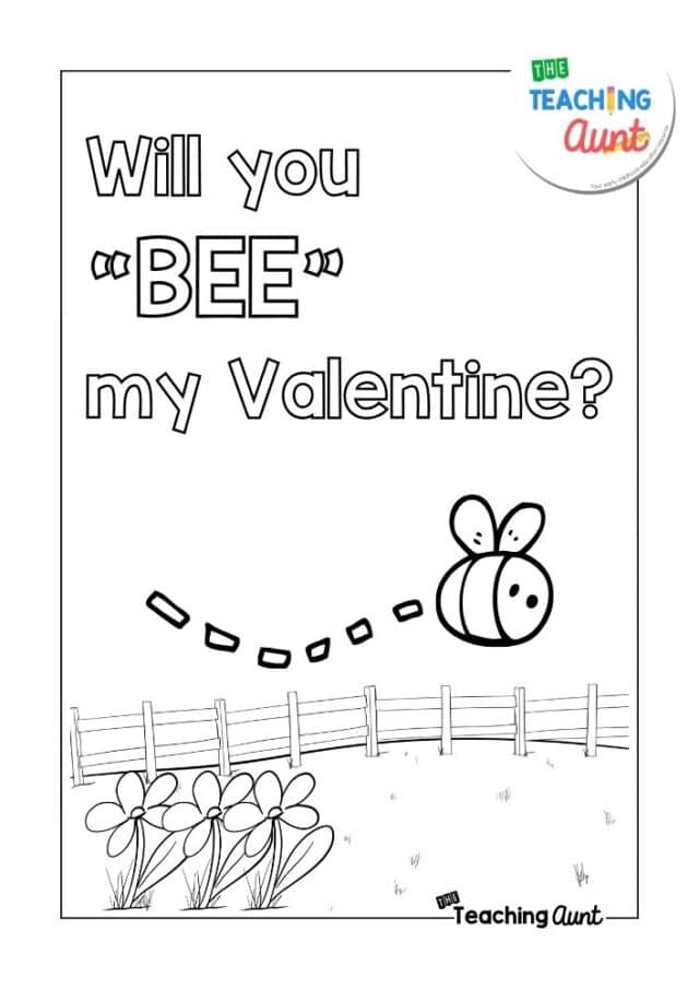 Valentine's Day Coloring Pages - The Teaching Aunt