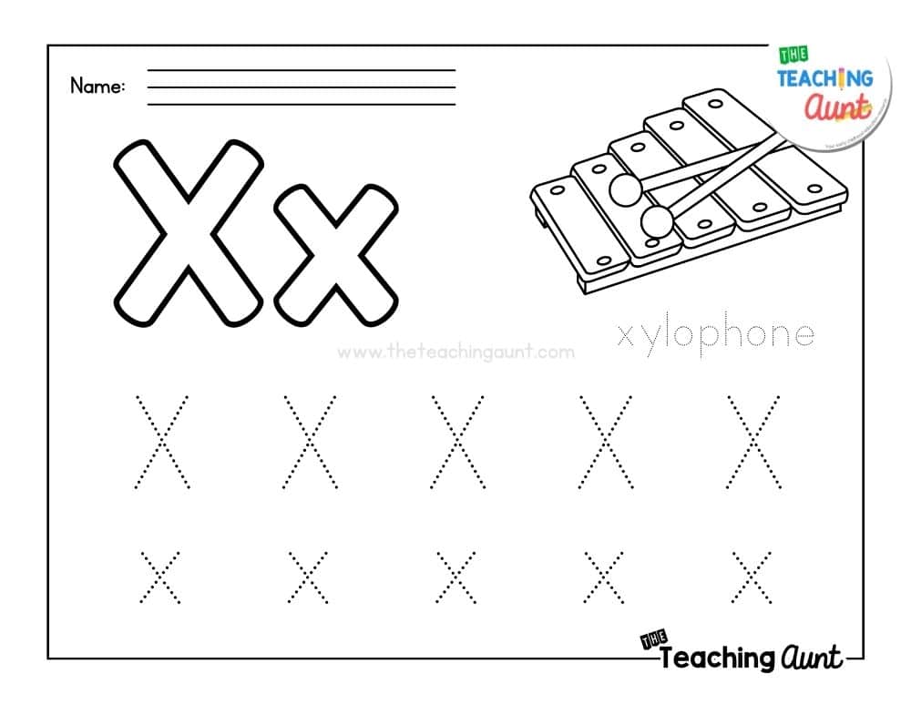 Xx Tracing Worksheet