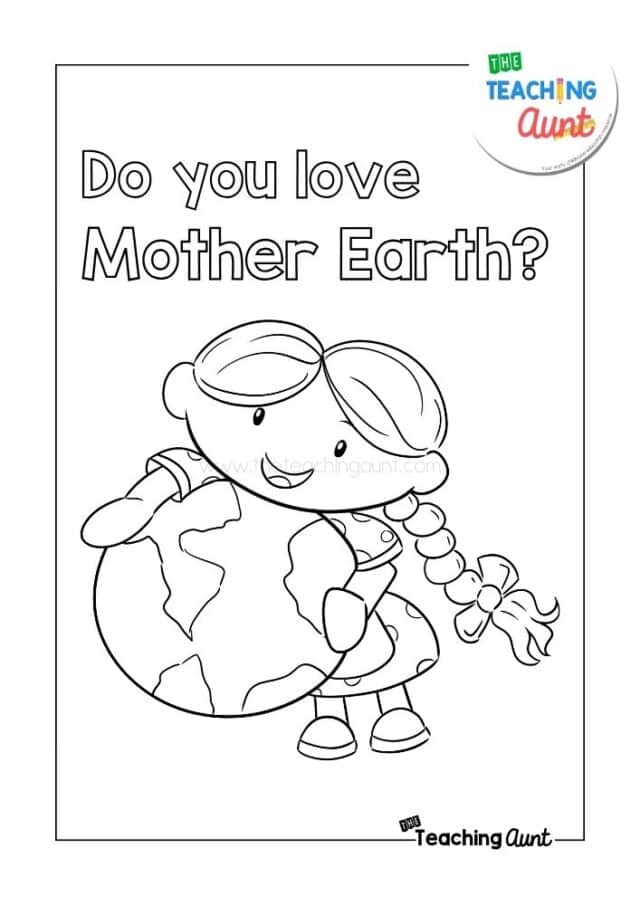 Earth Day Coloring Pages - The Teaching Aunt