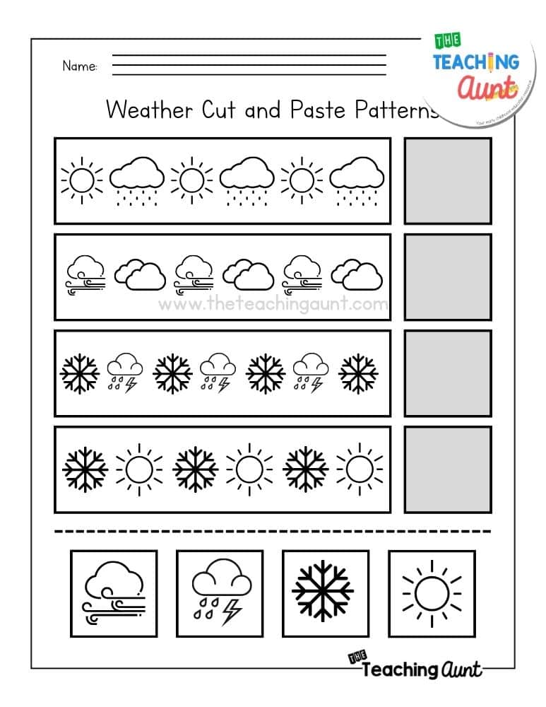 Pattern Worksheets - The Teaching Aunt