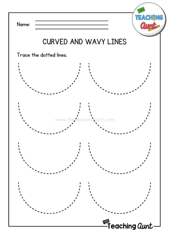 Curved Lines Worksheet 2