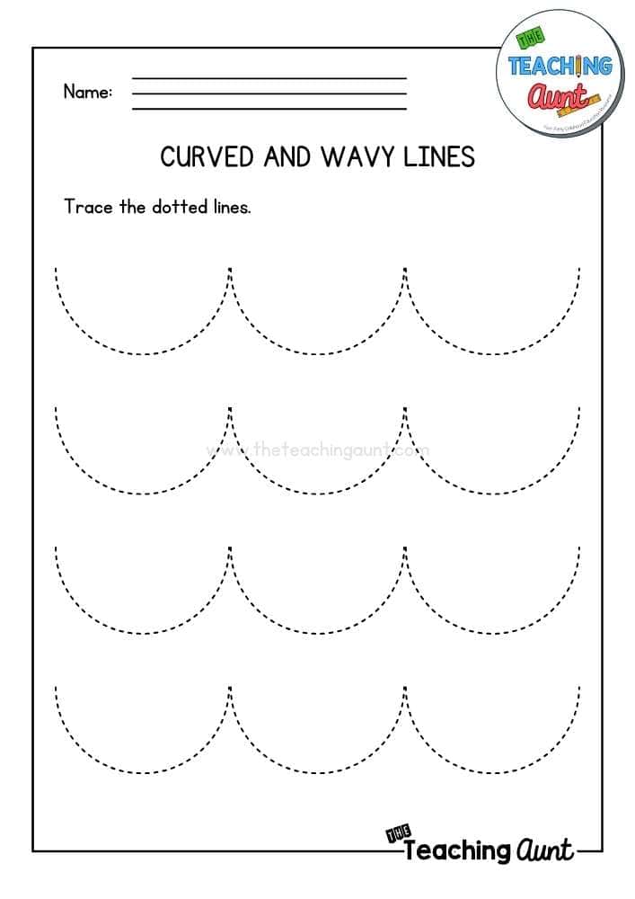 Curved Lines Worksheet 4