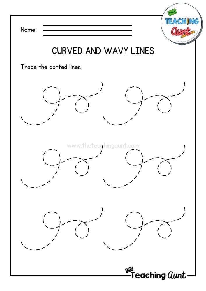 Curved Lines Worksheet 6