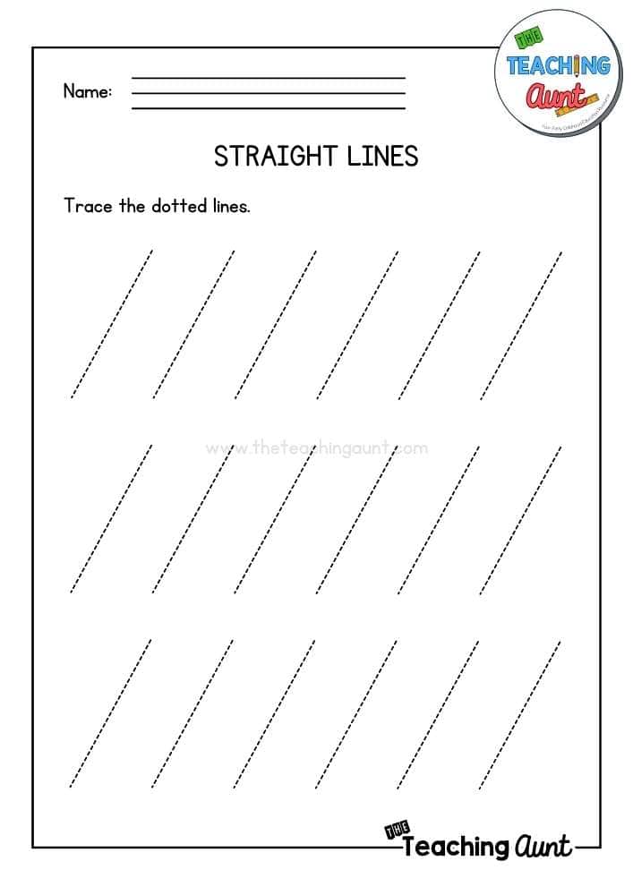 Straight Line Worksheet 3