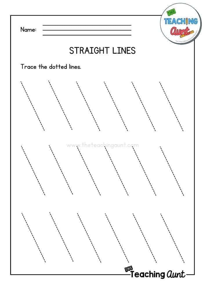 Straight Line Worksheet 4