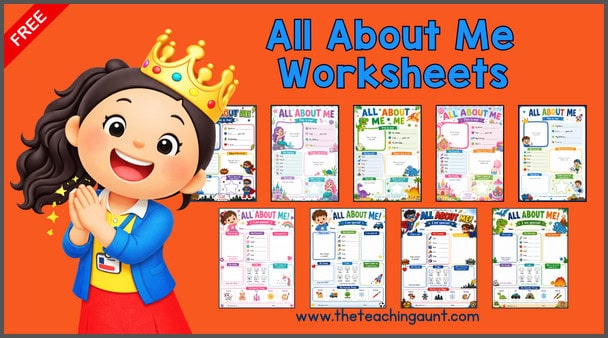 All About Me Worksheets Free Printable Preschool