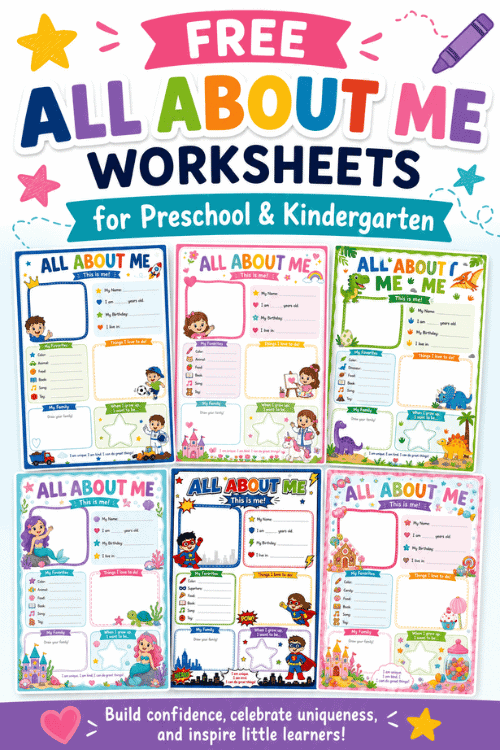 Free All About Me Worksheets
