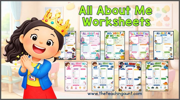 free all about me worksheets