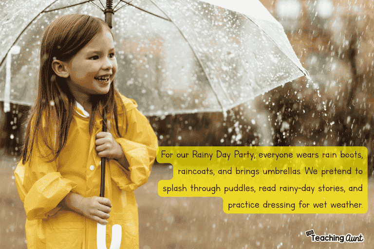 Rainy Day Party for Preschool Ideas